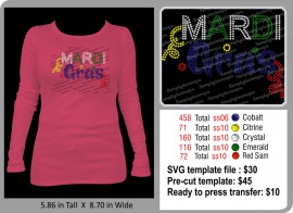 Mardi Gras1 -  Stone SVG File